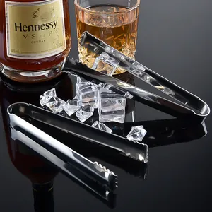 Stainless Steel Ice Tongs Minimalist Food Tongs With Sawtooth Grip Polished Bar Tools For Cocktail Serving Kitchen Tongs