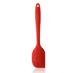 Hitzebeständiger kleiner roter Silikon Teigschaber für Kuchencreme und Backzubehör Set