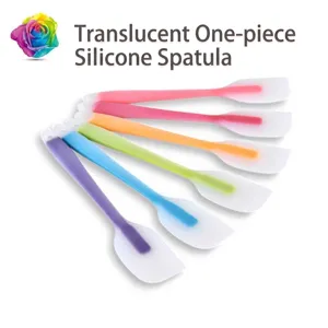 Spatules professionnelles en silicone translucide pour étaler la crème et pâtisserie
