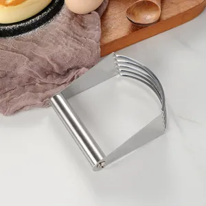 Professional stainless steel pastry blender dough cutter for baking and butter mixing