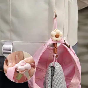 Clip de flores portátil para sombreros, accesorio de viaje antipérdida para mochilas