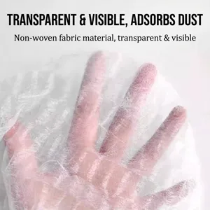 Housse Anti-Poussière de Balai Jetable Tissu Non Tissé Outil de Nettoyage de Cheveux de Sol Ménage