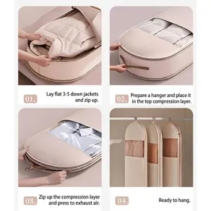 Bolsas de almacenamiento al vacío para plumíferos, guía de uso en 4 sencillos pasos