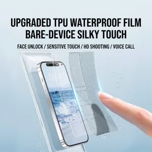 Pochette étanche transparente en TPU pour téléphone avec haute sensibilité tactile plein air