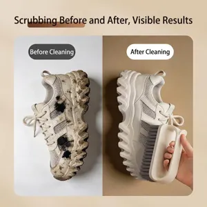 Premium multi-functional soft bristle cleaning brush for effective shoe laundry