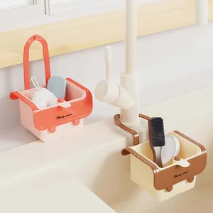 Panier d'égouttage de cuisine suspendu style crème pour déchets et fruits, lot de 2