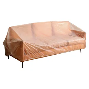Funda protectora desechable de plástico transparente para sofás y muebles grandes