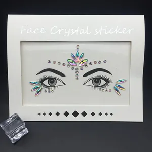 Acrylic Face Rhinestone Stickers Festival Makeup Body Jewels Self-Adhesive Face Crystals For Rave Party Halloween Women Decoration