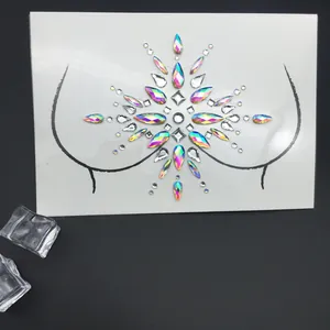 Gioielli per il corpo in acrilico cangiante per trucco scenico professionale e body art