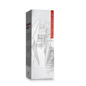 Juego de 10 utensilios de cocina de silicona en caja de embalaje profesional