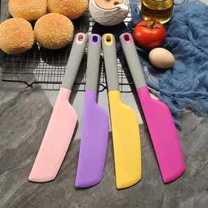 Large Silicone Baking Spatula Cream Scraper Jam Stirrer Non-Stick Heat Resistant Cake Bread Mixing Tool Kitchen Accessories