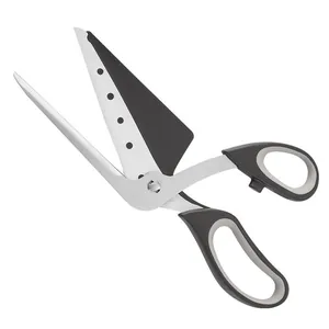 Professional detachable stainless steel pizza scissors with triangular server blade