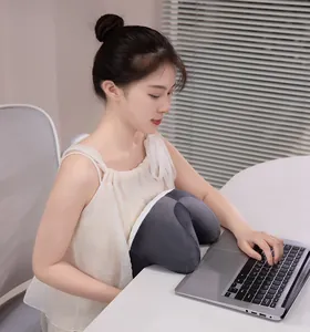 Ergonomic ice silk nap pillow for office desk use with cooling fabric and soft support