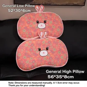 Almohada de espuma viscoelástica con diseño floral de dibujos animados
