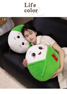 Cuscino peluche Zongzi soffice per la festa delle barche drago arredamento