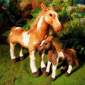 Simpatico Cavallo di Simulazione Peluche Animale Stuffed Pony Bambola Regalo di Compleanno