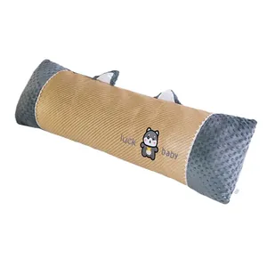 Almohada larga cilíndrica con esterilla refrescante y tela minky suave para dormir