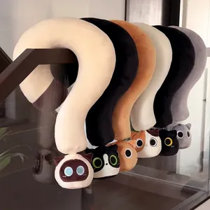 Cuscino da collo creativo in peluche a forma di gatto per l'ufficio e supporto cervicale