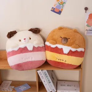 Conjunto de cojín y manta de peluche 2 en 1 con dibujos de animales para oficina