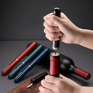 Tragbares Luftdruck-Weinöffner-Set mit Nadelpumpe für Weinliebhaber und Genießer