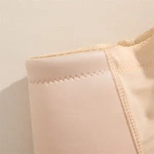 Detail of seamless breathable butt lifter panties showing fabric texture and fine stitching