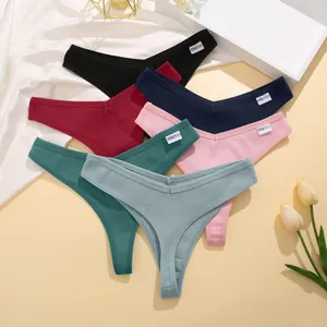 Collectie FINETOO wafelgebreide string ondergoed in verschillende kleuren voor dames