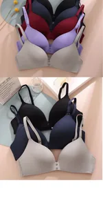 Vista dettagliata di reggiseni comfort senza cuciture e senza ferretto in vari colori