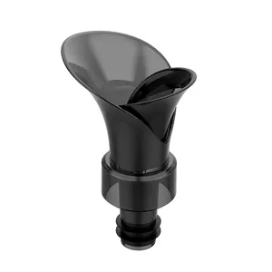Petal design wine pourer aerator, 2-in-1 fast wine spout and dustproof stopper for red wine bottle.