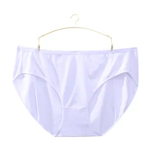 Culotte en coton grande taille pour femmes, lavande, respirante, sous-vêtements confortables