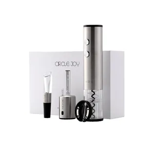 Circle Joy 4-in-1 elektrisches Weinöffner-Geschenkset mit Edelstahloberfläche
