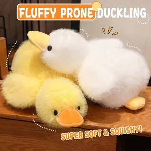 Cute Little Yellow Duck Baby Plush Toy Children Soothing Sleeping Pillow Soft Stuffed Animal Doll Home Decor Gift