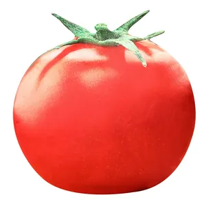 Cuscino in peluche a forma di pomodoro 3D realistico per decorazione casa e ufficio