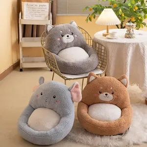 Simpatici cuscini di peluche a forma di animali con schienale per casa e ufficio