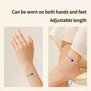Adjustable stainless steel aromatherapy bracelet and anklet for mosquito repellent