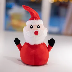 Süßer wendbarer Weihnachtsmann Plüschtier als Weihnachtsgeschenk aus weichem Stoff
