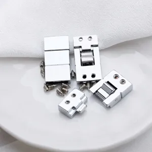 Connecteur de Boucle en Métal pour Ceinture Collier Bracelet Alliage d'Argent Boucle à Double Section Accessoires de Bijoux DIY