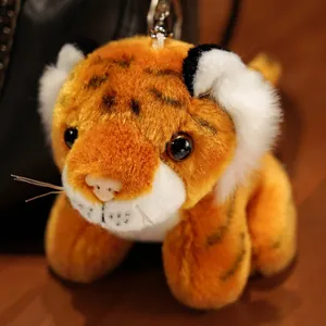 Niedlicher Plüsch Tiger Schlüsselanhänger Stofftier Anhänger für Taschen und Rucksäcke