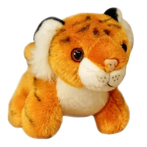 Süßer Plüsch-Tiger Schlüsselanhänger, weiches Stofftier Puppe für Taschendekoration