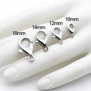 Legierungs-Karabinerverschlüsse für Schmuck in den Größen 10 12 14 18 mm