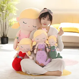 Creative mermaid princess plush dolls in various sizes and colors for children birthday gift