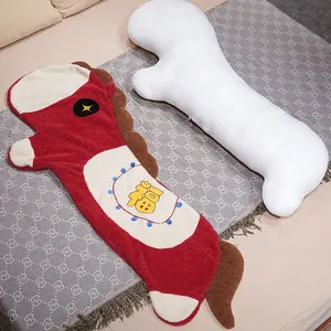 Cute Chinese style horse plush pillow for side sleeping and comfort with Fu character design