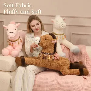 Soft plush angel horse stuffed animal toys for girls kids bedroom sleeping gift decor