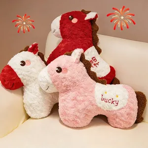 Niedliches Pferd Maskottchen Plüschkissen Handwärmer Weiches Sternzeichen Pferd Kuscheltier Für Sofa Autositz Lendenwirbelstütze Heimdekoration Geschenk