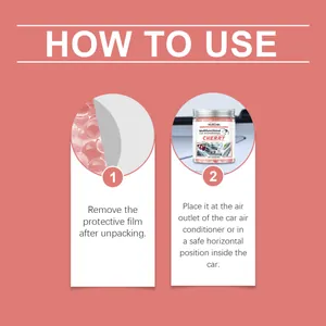 Step-by-step instructions for using Homonth cherry car aromatherapy gel