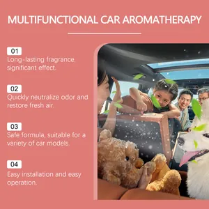 Multifunctional car aromatherapy with long-lasting fragrance for fresh air