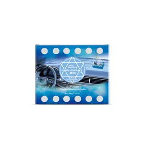 Scatola per aromaterapia RayHong per auto, purificazione aria, fragranza blu infinito