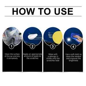 Step-by-step instructions for using car scratch remover paste to restore paint shine