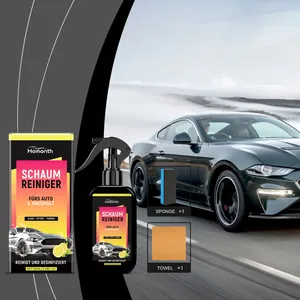 Homonth Auto Reinigungsspray Schaumreiniger Für Fahrzeugoberfläche Staub Schmutz Entfernung Renovierung Pflege Set Mit Schwamm Tuch
