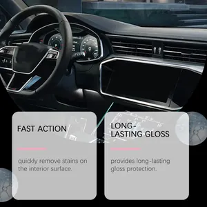 Effetto del rinnovatore interni auto per una lucentezza duratura sulla pelle