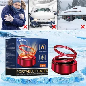 Vista detallada del calentador molecular portátil Homonth con su caja y funciones